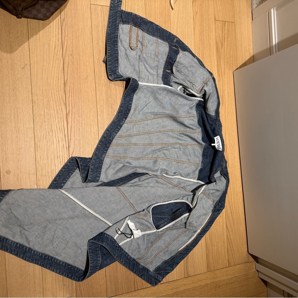 Loewe Assymetric Denim Jacket Size 36 View 3